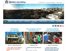 Tablet Screenshot of glebesociety.org.au